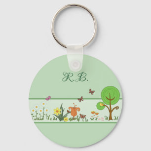 Papierfrühling personalisiert keychain