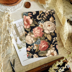 Papiers à gratte-ciel vintage floral victorien