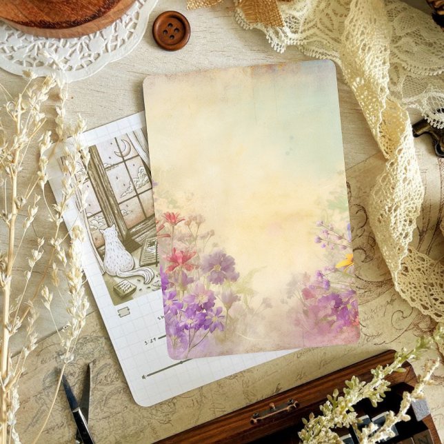 Papiers à gratter à fleurs vintages (Créateur téléchargé)