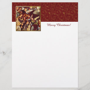 Papiers à lettres de Noël en Beaux-Arts par des An
