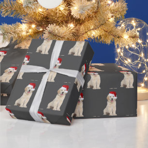 Papiers cadeaux avec un chiot Golden Retriever por