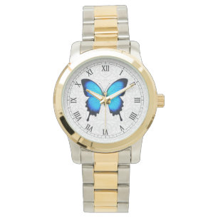 Papilio Ulysses Blue Butterfly Watch