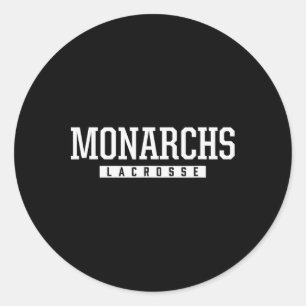 Papillion-la Vista Monarchs Lacrosse Hs  Classic Round Sticker