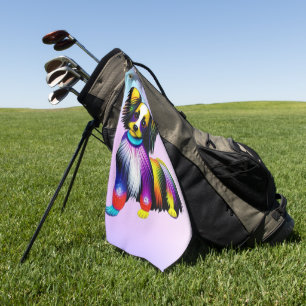 Papillion Pop Art Pastel Golf Towel