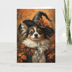 Papillion Witch Halloween Holiday Card