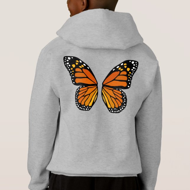 Papillon ailes Enfants Sweatshirt mignon papillon  (Dos)
