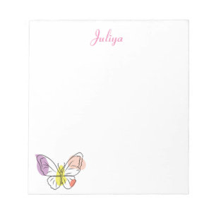 Papillon arc-en-ciel - Bloc-notes personnalisé