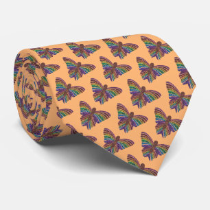 Papillon Arc-en-ciel (orange) - Cravate