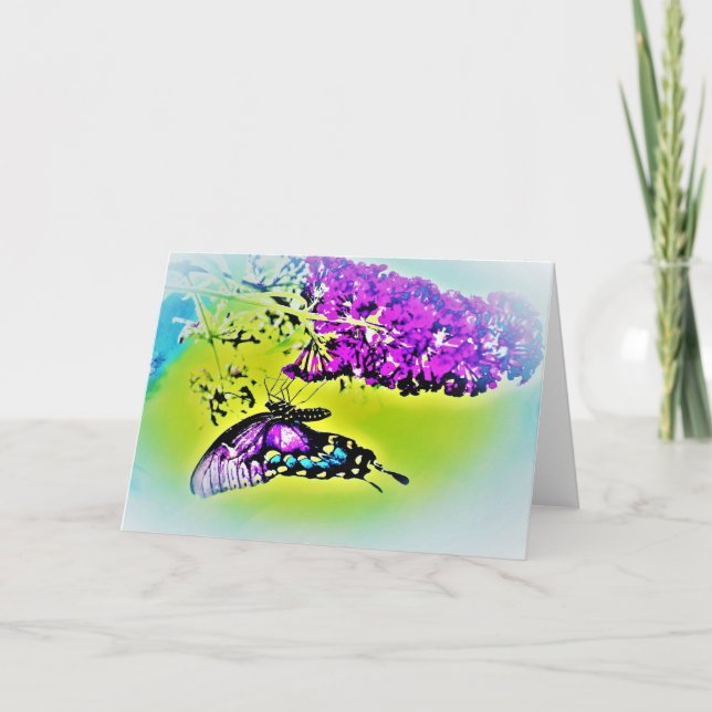 Papillon / Art, carte (Devant)