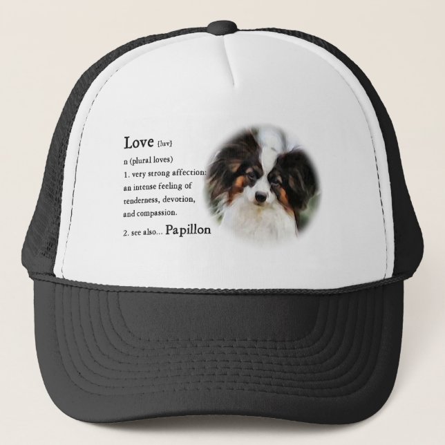 Papillon Art Gifts Trucker Hat (Front)