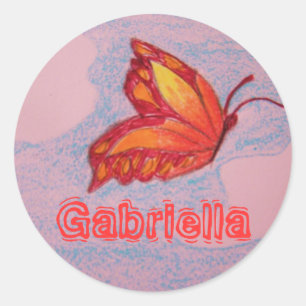 papillon, autocollant Gabriella