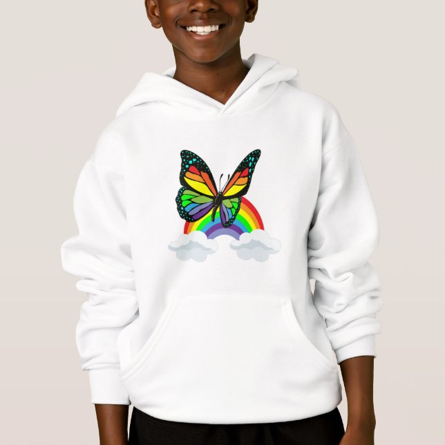 Papillon avec arc-en-ciel (Devant)