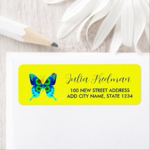 papillon bleu Abstrait
