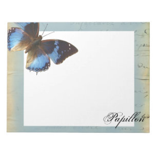Papillon bleu notepad
