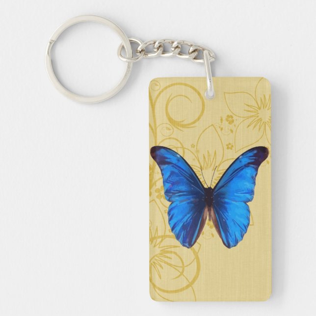 Papillon bleu vintage (Devant)