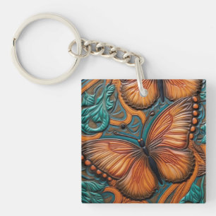 Papillon Brown et Turquoise 3D