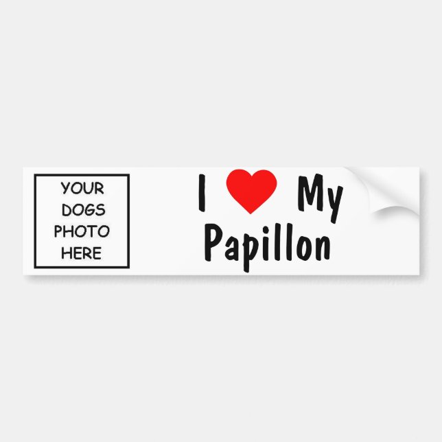 Papillon Bumper Sticker (Front)