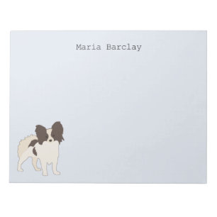 Papillon Cartoon Dog Notepad