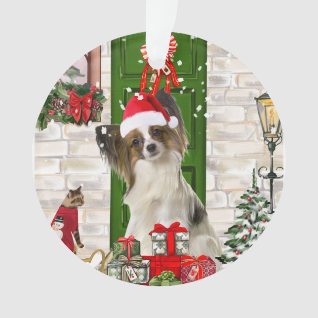 Papillon Chien Noël (devant)