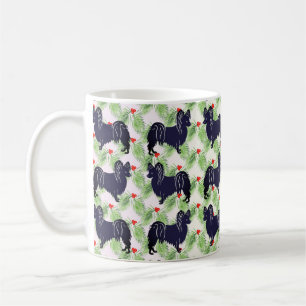 Papillon Christmas Coffee Mug