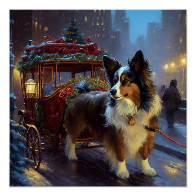 Papillon Christmas Festive Season Poster (Front)