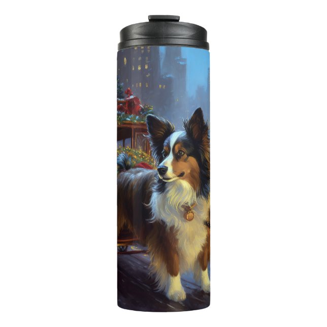 Papillon Christmas Festive Season Thermal Tumbler (Front)