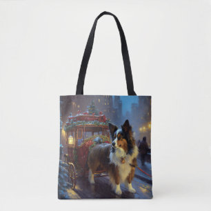 Papillon Christmas Festive Season Tote Bag