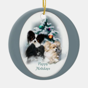 Papillon Christmas Ornament Gifts
