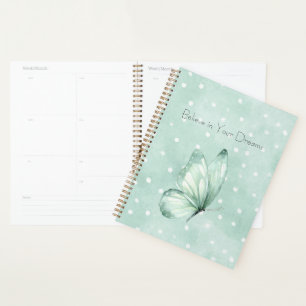 Papillon Croire Points Blancs Menthe