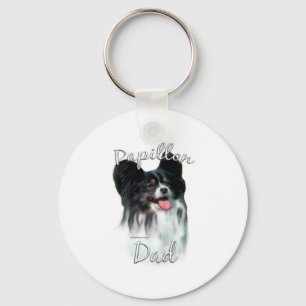 Papillon Dad 2 Keychain