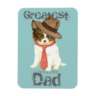 Papillon Dad Magnet