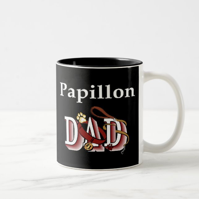 Papillon Dad Mug (Right)