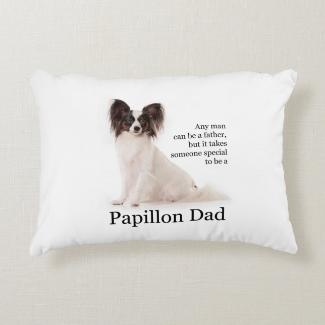 Papillon Dad Pillow (Front)