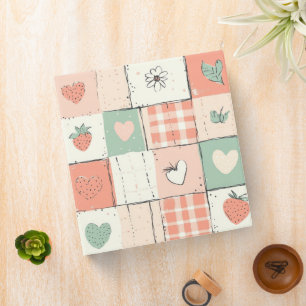 Papillon d'amour rose Classeur Fraise Mignon Chic