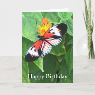 Papillon de carte d'anniversaire avec devis Kafka