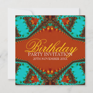 Papillon de dentelle exotique Invitations d'annive