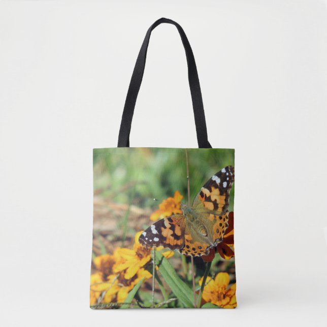 Papillon de la dame peint sur le Sac fourre-tout d (Devant)