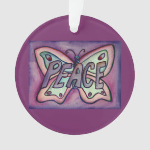 Papillon de la paix Word Art Cadeau de vacances