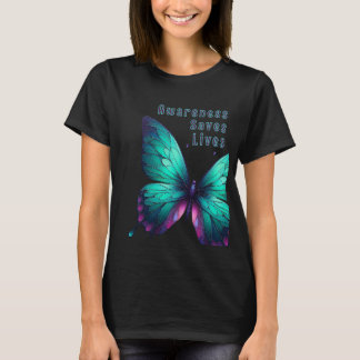 Papillon de l'espoir - T-shirt pour la prévention