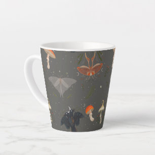 papillon de nuit motif Latte Mug