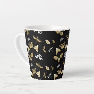 papillon de papillon de nuit motif Latte Mug