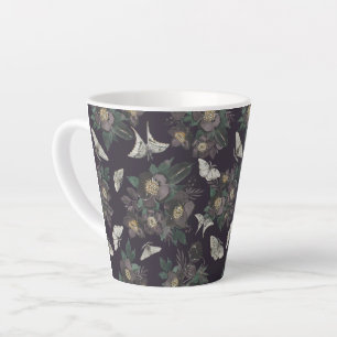 papillon de papillon de nuit motif Latte Mug