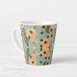 papillon de papillon de nuit motif Latte Mug