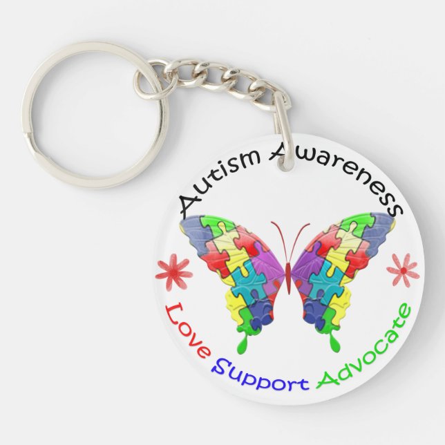 Papillon de sensibilisation sur l'autisme (Devant)