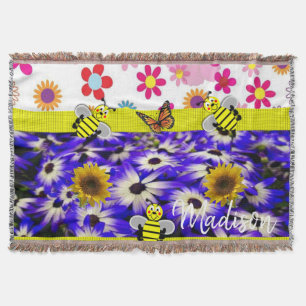 Papillon de tournesol lancer couverture
