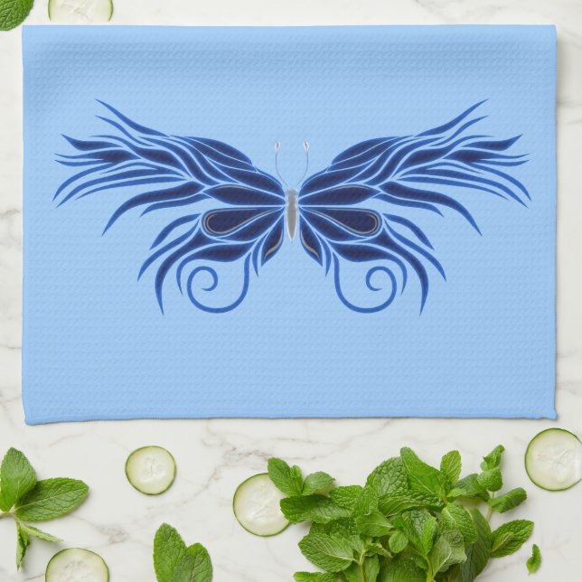 Papillon décoratif Serviette de cuisine (Plié)