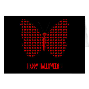 Papillon d'Halloween rouge