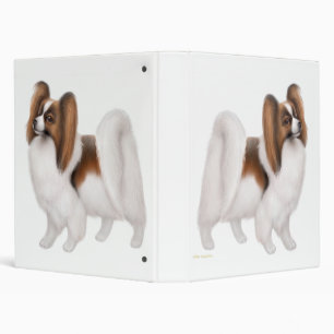 Papillon Dog Avery Binder