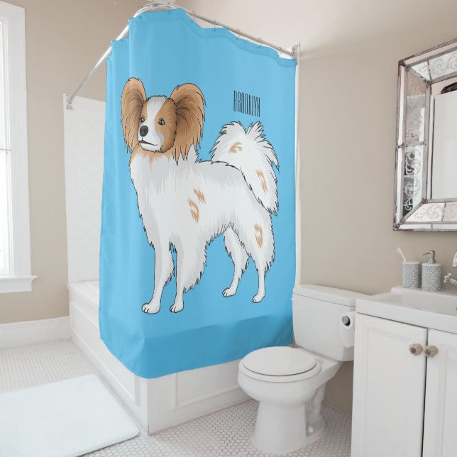 Papillon dog cartoon illustration (In Situ)
