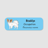 Papillon dog cartoon illustration